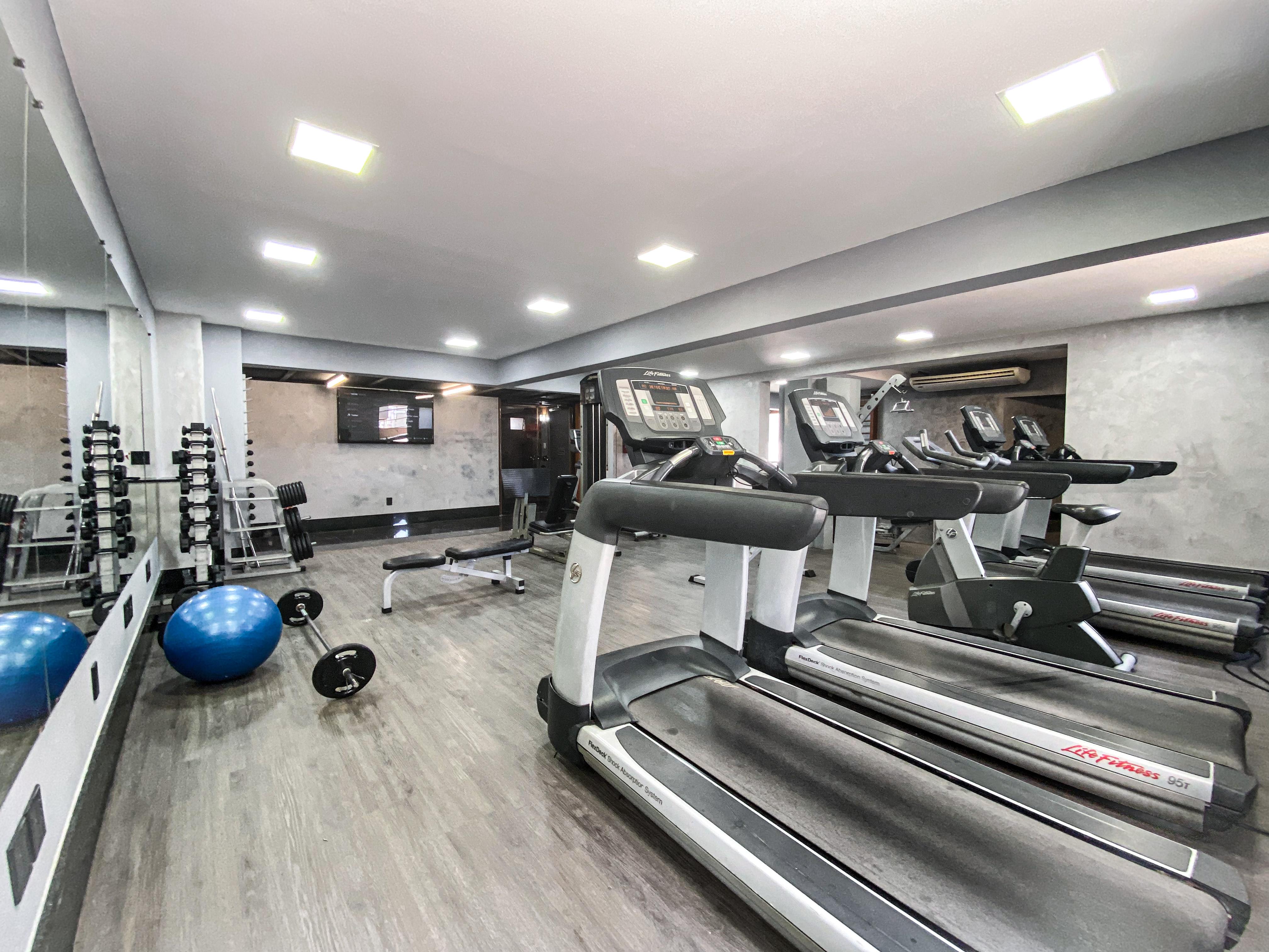Ouro Minas Hotel Belo Horizonte, Dolce By Wyndham Exteriér fotografie The gym at the hotel